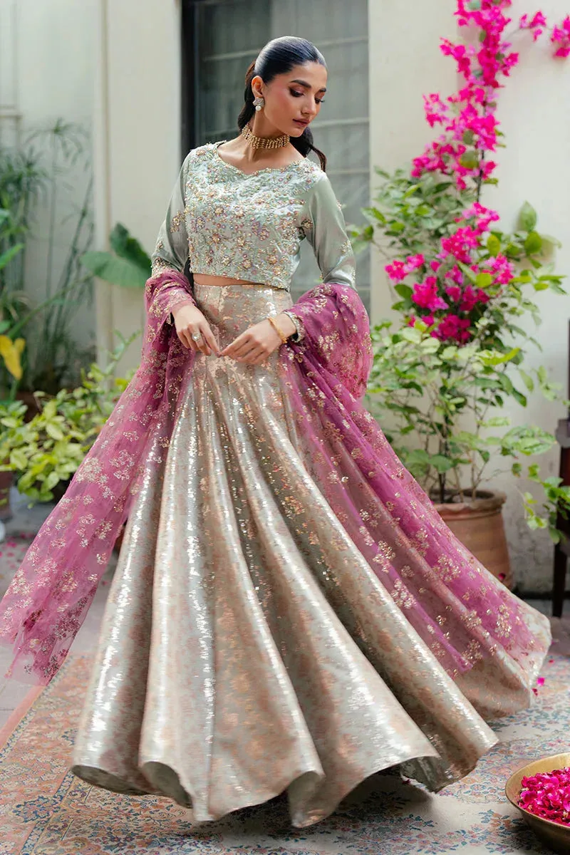 Mushq Sunehri Resham Edit Satin – view 5 – Poshaq