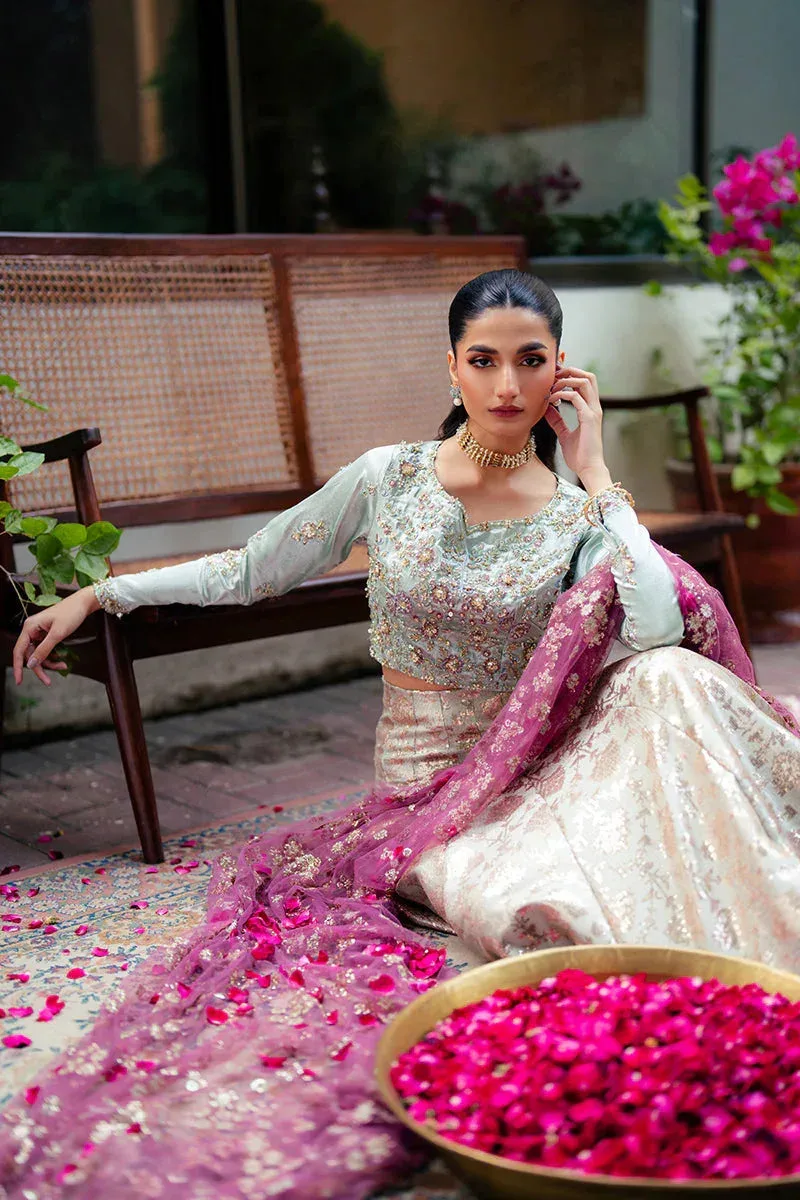 Mushq Sunehri Resham Edit Satin – view 6 – Poshaq