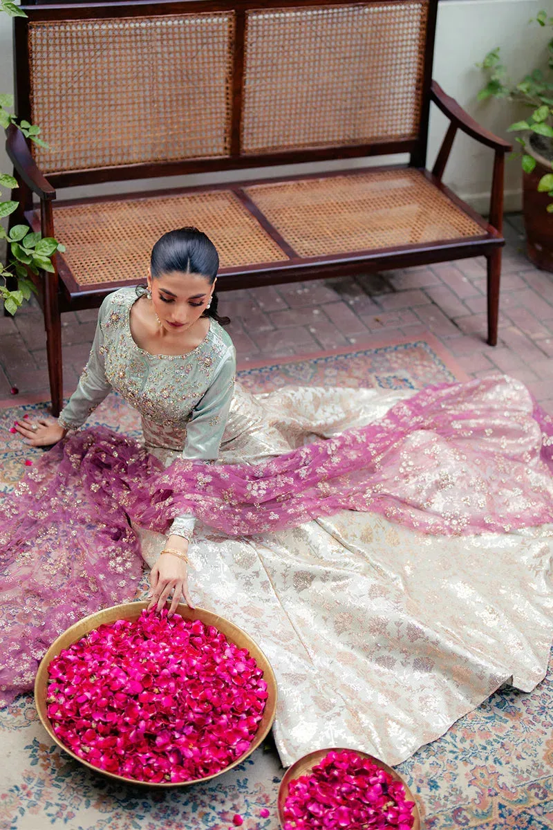 Mushq Sunehri Resham Edit Satin – view 7 – Poshaq