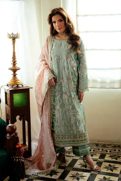 Mushq Sunehri Resham Edit Tissue – view 1 – Poshaq
