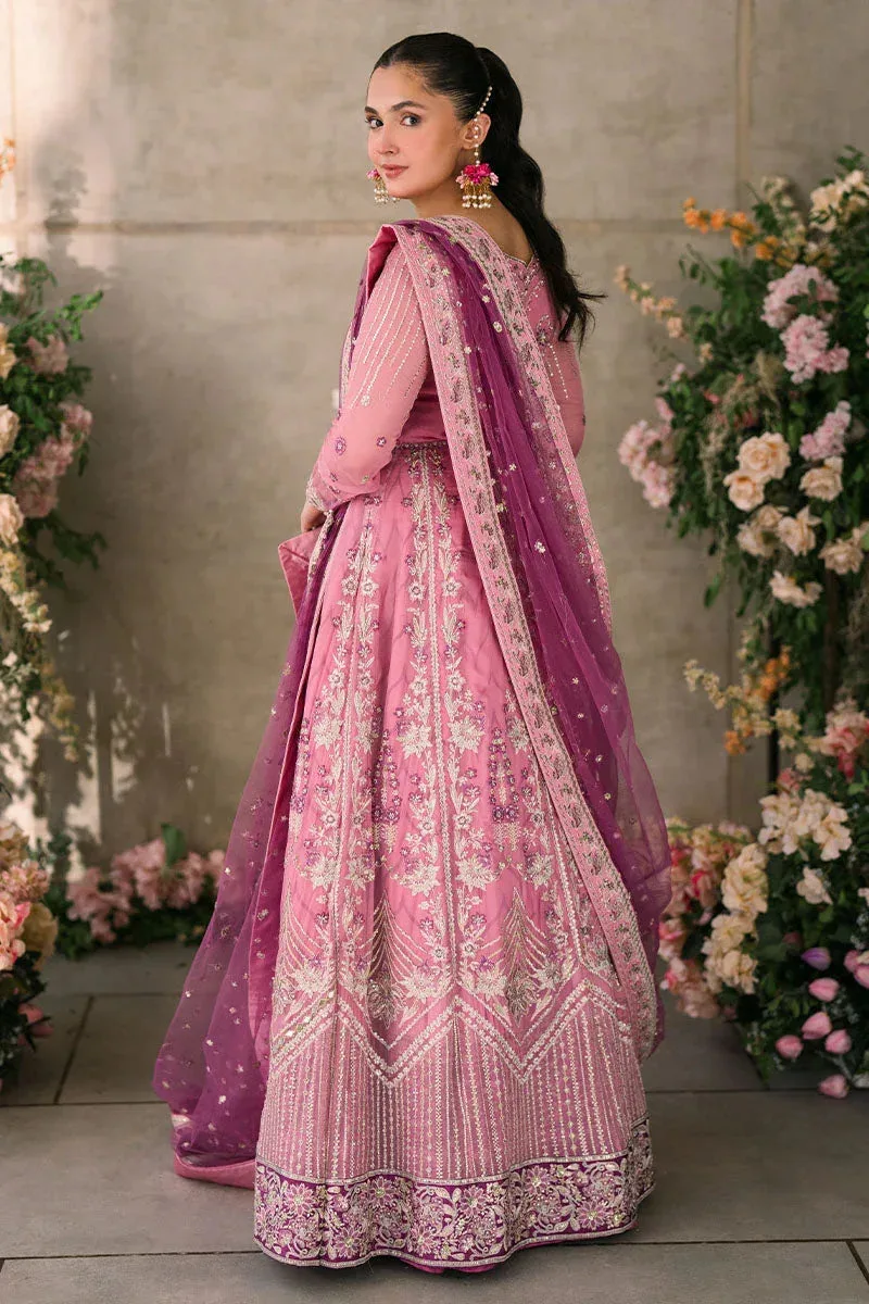 Mushq Matani Evening Luxury Chiffon Pink Chiffon – view 2 – Poshaq