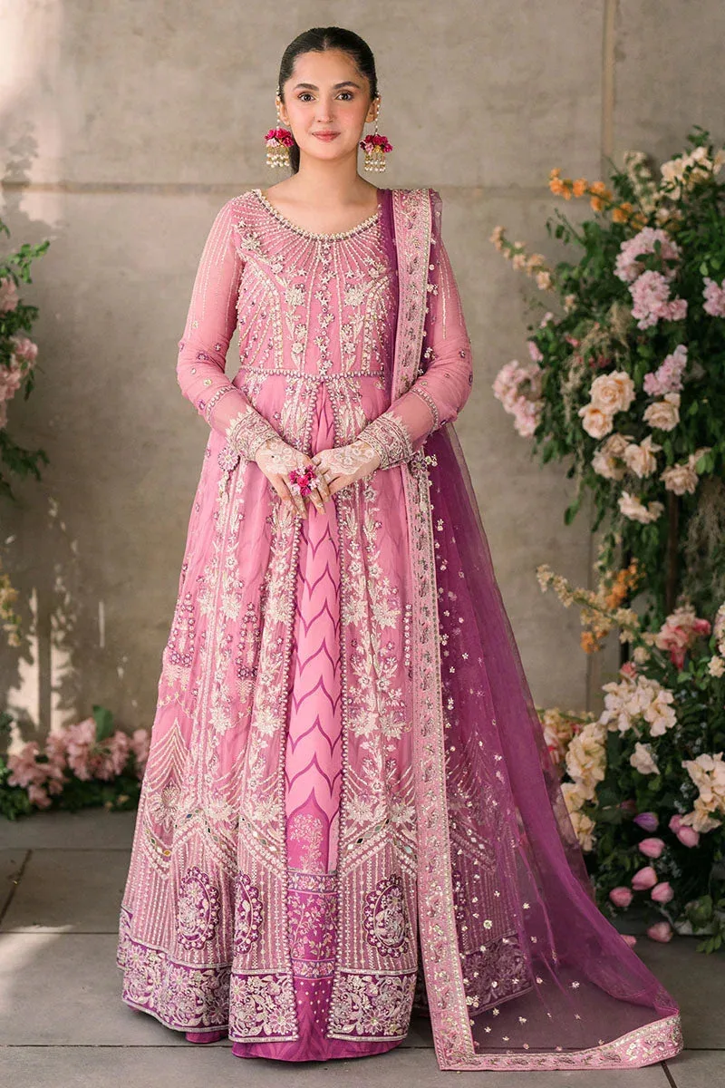 Mushq Matani Evening Luxury Chiffon Pink Chiffon – view 4 – Poshaq
