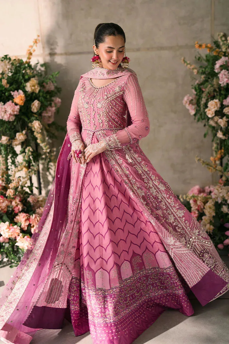 Mushq Matani Evening Luxury Chiffon Pink Chiffon – view 5 – Poshaq