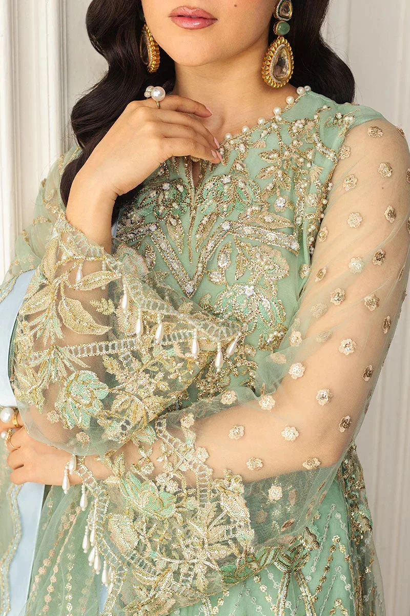 Mushq Hemline Aura Debut Wedding Formals Raw Silk – view 3 – Poshaq