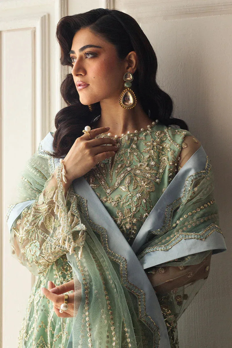 Mushq Hemline Aura Debut Wedding Formals Raw Silk – view 4 – Poshaq