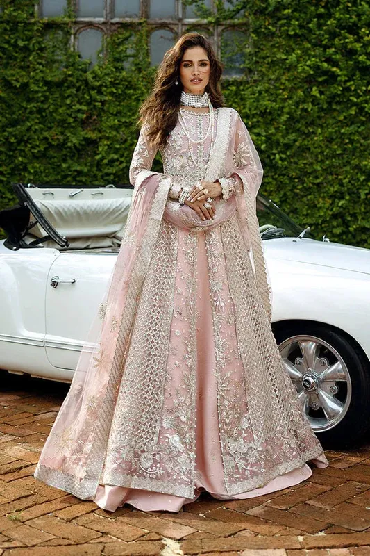 Mushq Stargust Wedding Collection 24 Silver Raw Silk – view 1 – Poshaq