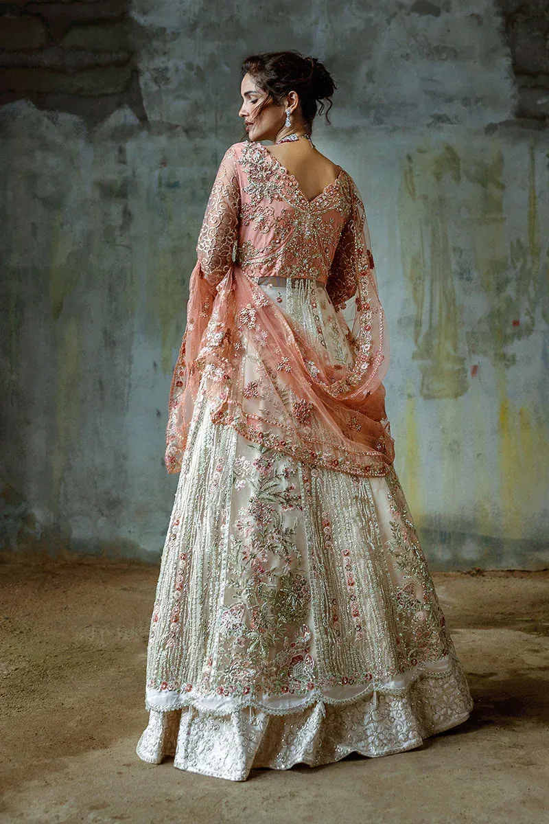 Mushq Stargust Wedding Collection 24 Silver Raw Silk – view 2 – Poshaq