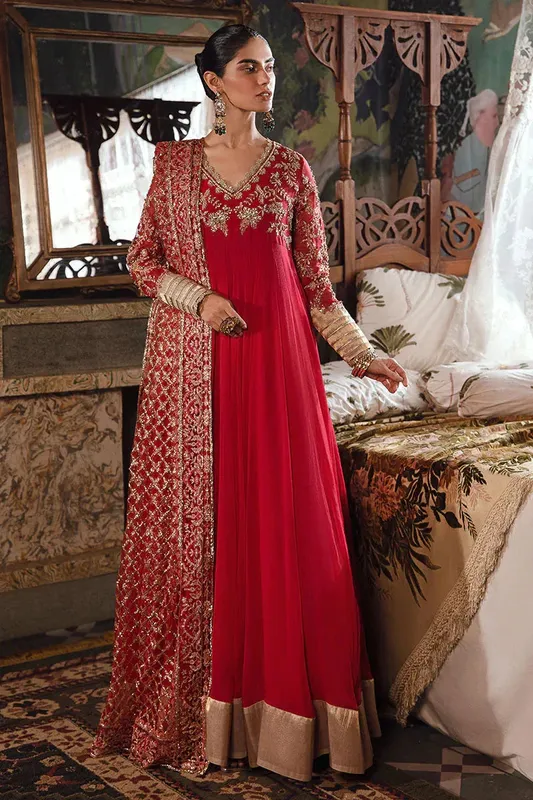 Mushq Irha Kalidaar Chiffon Pret – view 1 – Poshaq