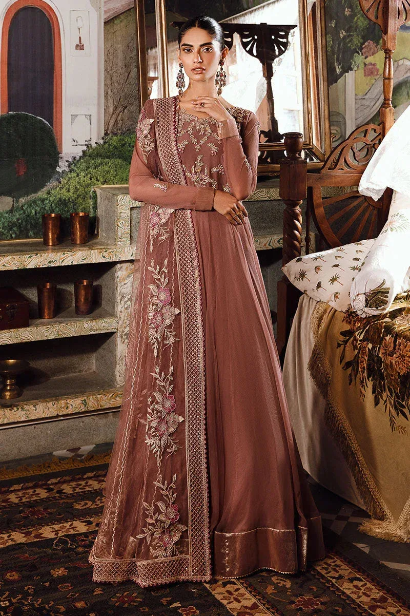 Mushq Irha Kalidaar Chiffon Pret Pink – view 11 – Poshaq