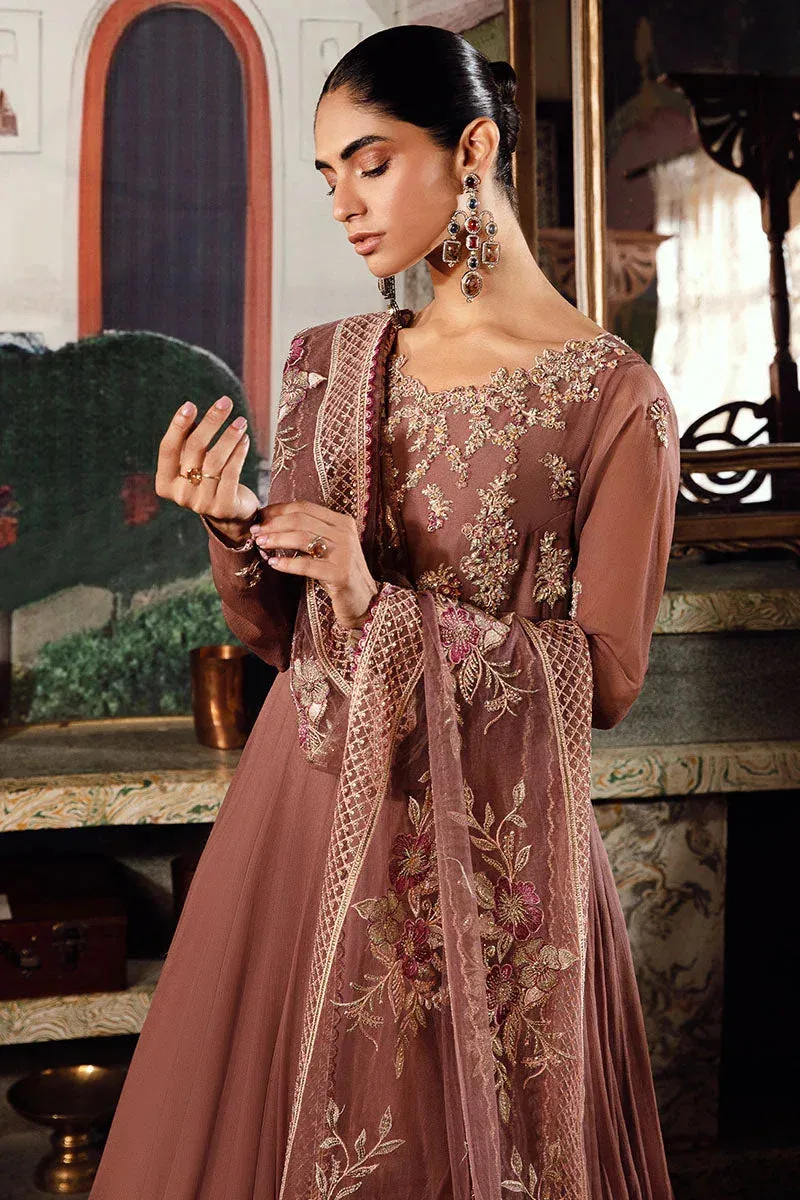 Mushq Irha Kalidaar Chiffon Pret Pink – view 12 – Poshaq