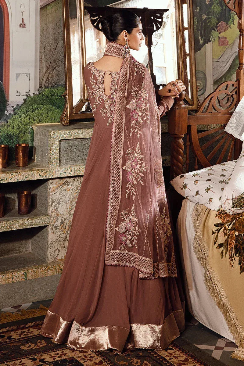 Mushq Irha Kalidaar Chiffon Pret Pink – view 2 – Poshaq