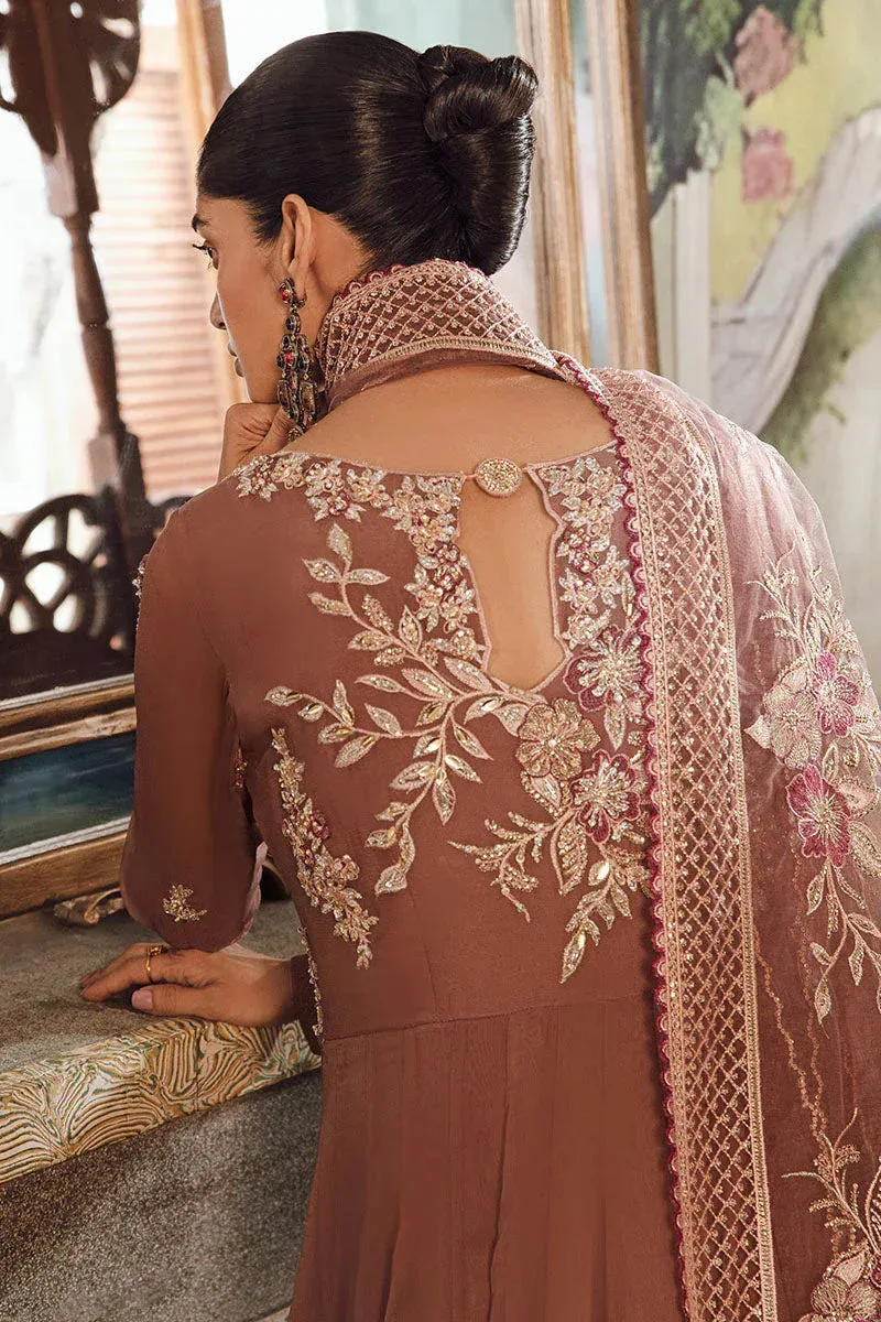 Mushq Irha Kalidaar Chiffon Pret Pink – view 7 – Poshaq