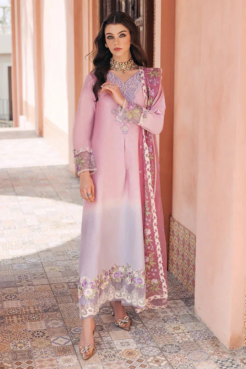 Mushq Tehreem Luxury Pret 24 Lavender Cotton – view 1 – Poshaq