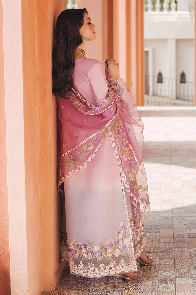 Mushq Tehreem Luxury Pret 24 Lavender Cotton – view 2 – Poshaq