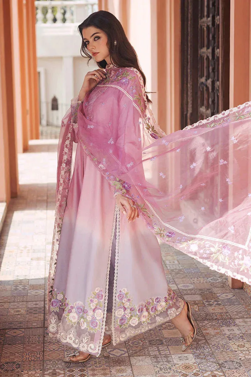 Mushq Tehreem Luxury Pret 24 Lavender Cotton – view 4 – Poshaq