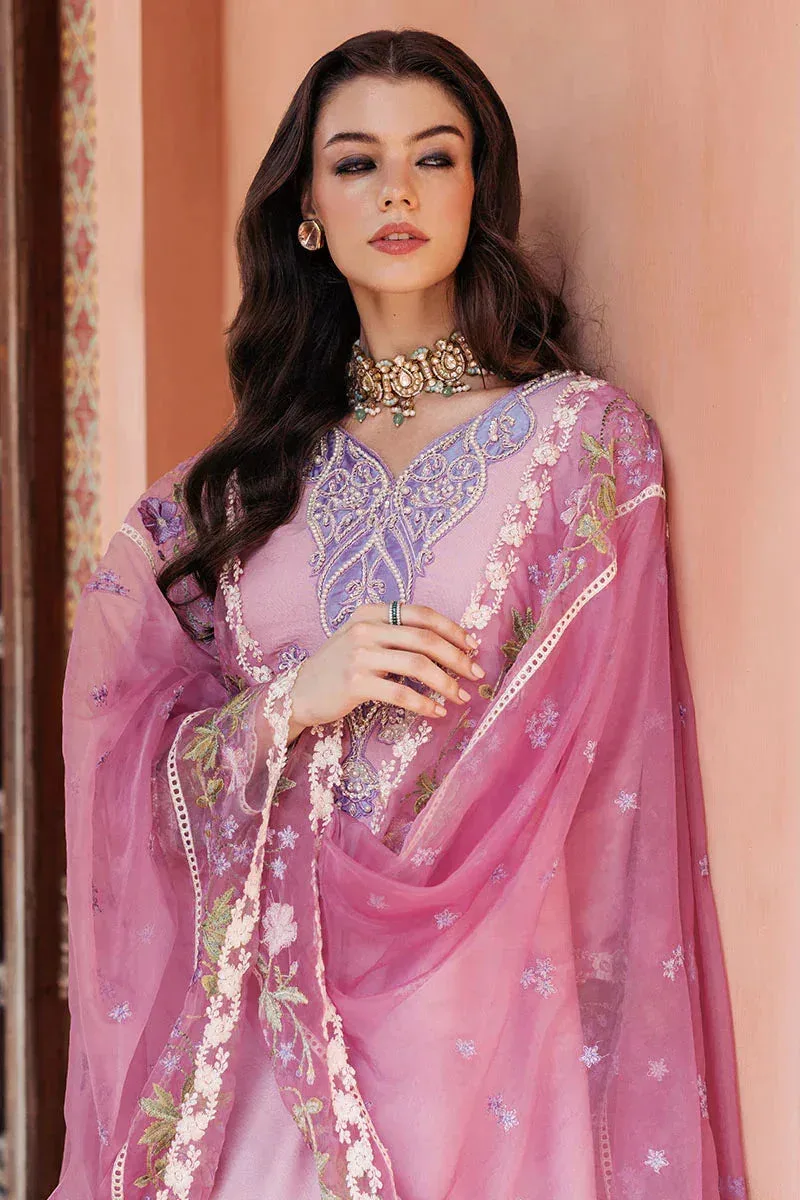 Mushq Tehreem Luxury Pret 24 Lavender Cotton – view 5 – Poshaq
