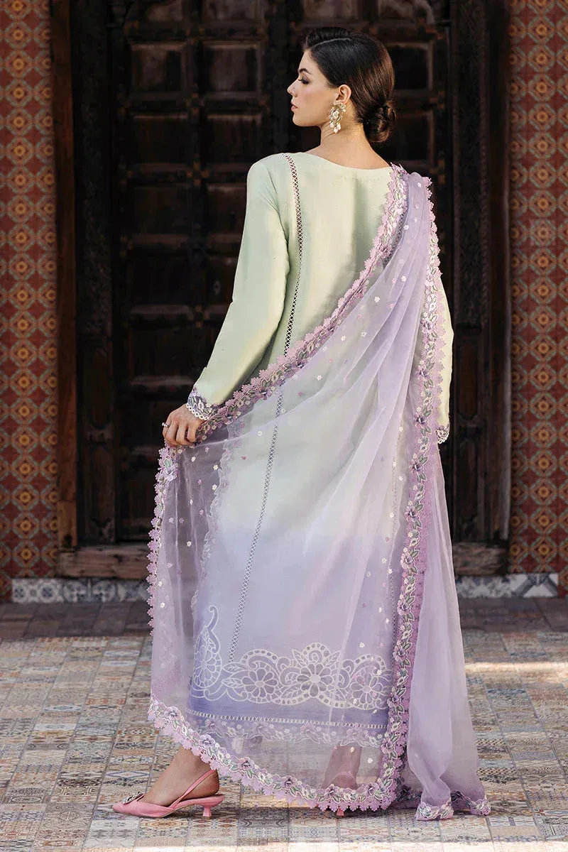 Mushq Tehreem Luxury Pret 24 Green Raw Silk – view 2 – Poshaq