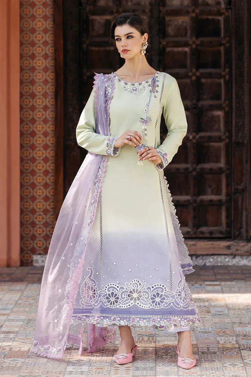 Mushq Tehreem Luxury Pret 24 Green Raw Silk – view 4 – Poshaq