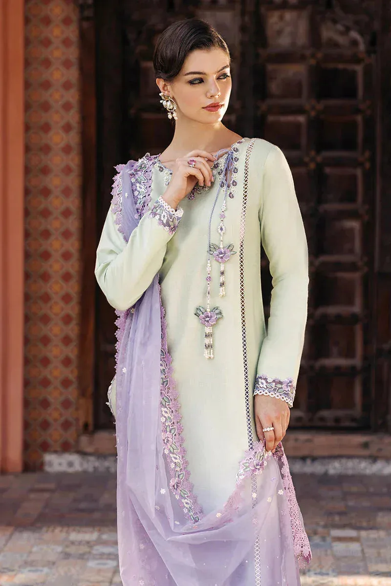 Mushq Tehreem Luxury Pret 24 Green Raw Silk – view 5 – Poshaq