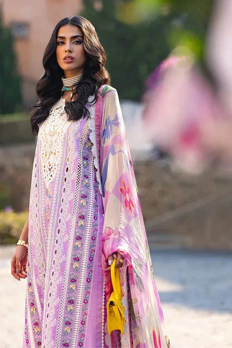 Mushq Te Amo Luxury Lawn 24 Lavender Organza – view 10 – Poshaq