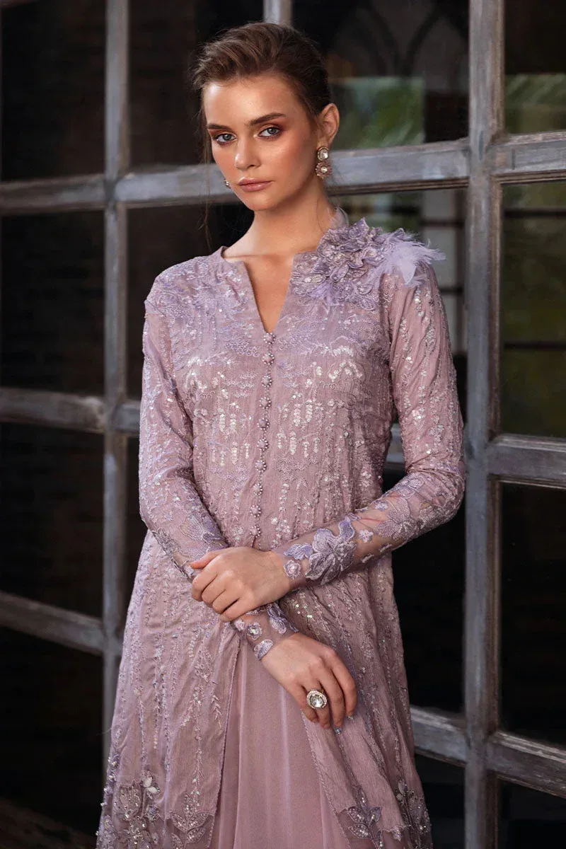 Mushq Fusion Pret Lilac Raw Silk – view 3 – Poshaq