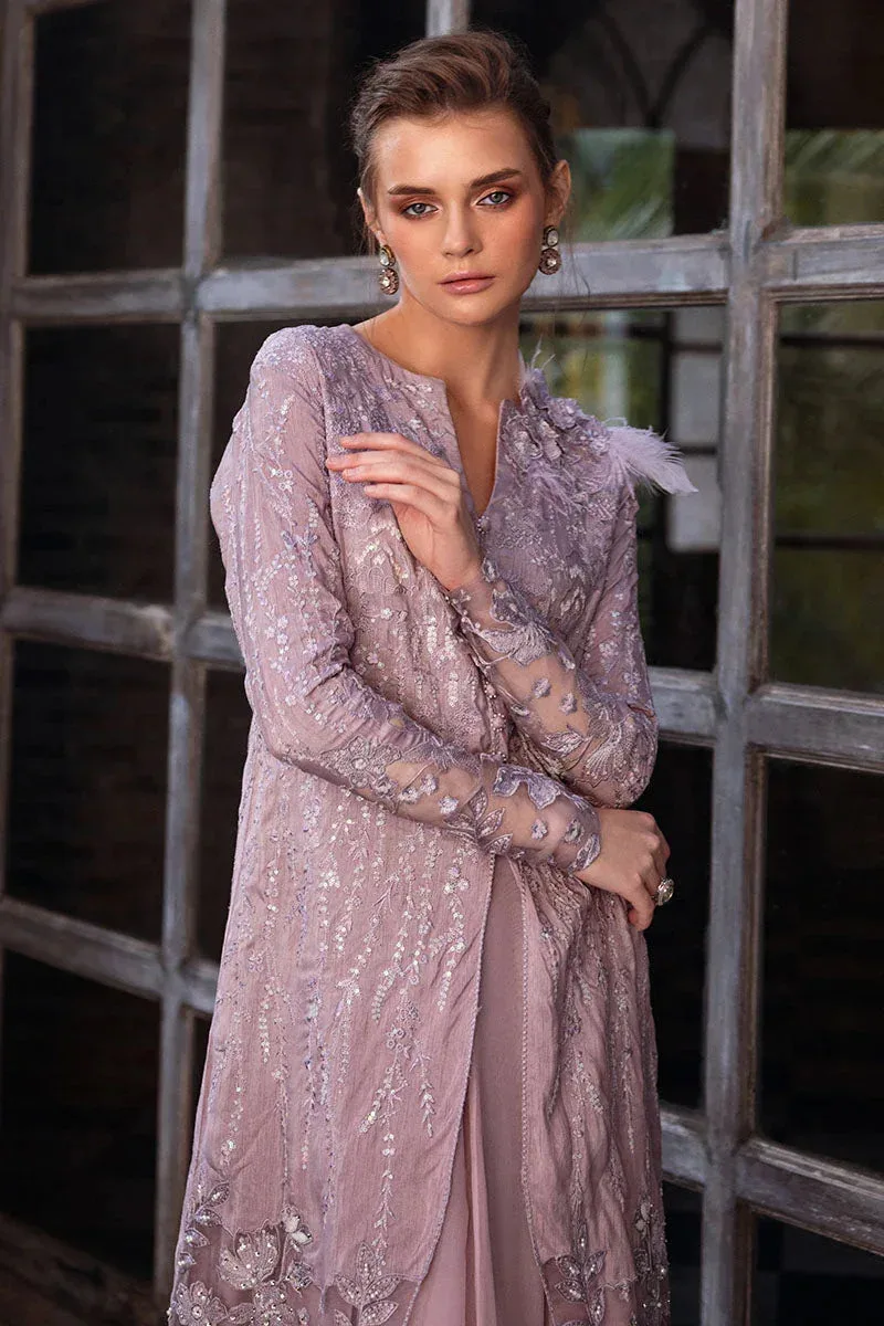 Mushq Fusion Pret Lilac Raw Silk – view 4 – Poshaq