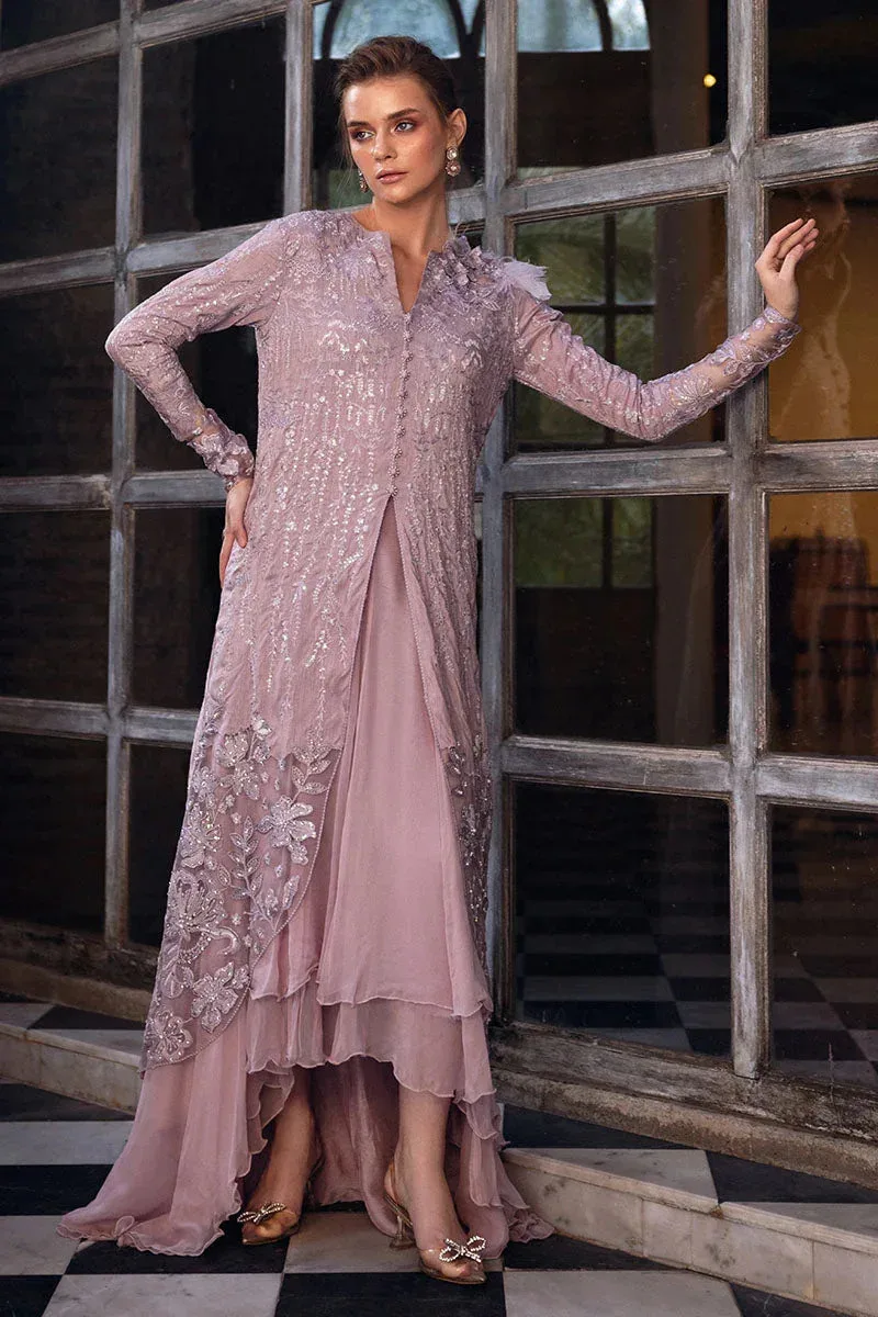 Mushq Fusion Pret Lilac Raw Silk – view 5 – Poshaq
