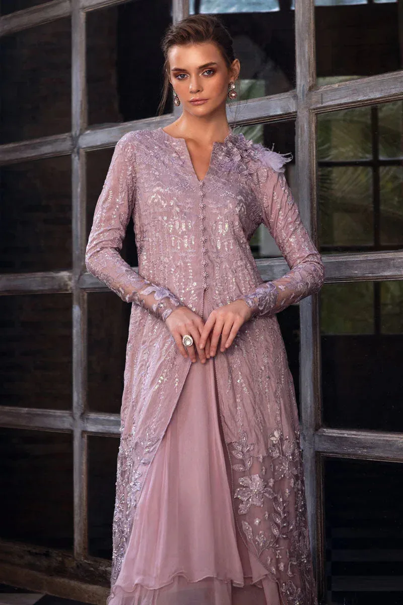 Mushq Fusion Pret Lilac Raw Silk – view 6 – Poshaq