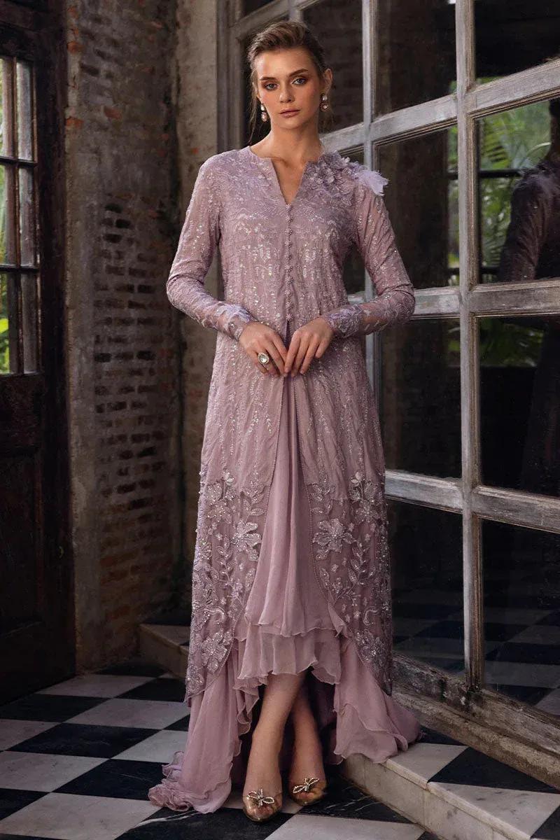 Mushq Fusion Pret Lilac Raw Silk – view 7 – Poshaq