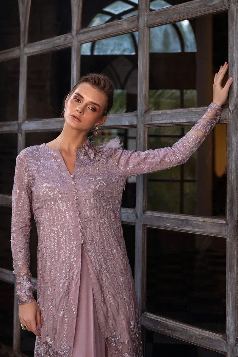 Mushq Fusion Pret Lilac Raw Silk – view 8 – Poshaq