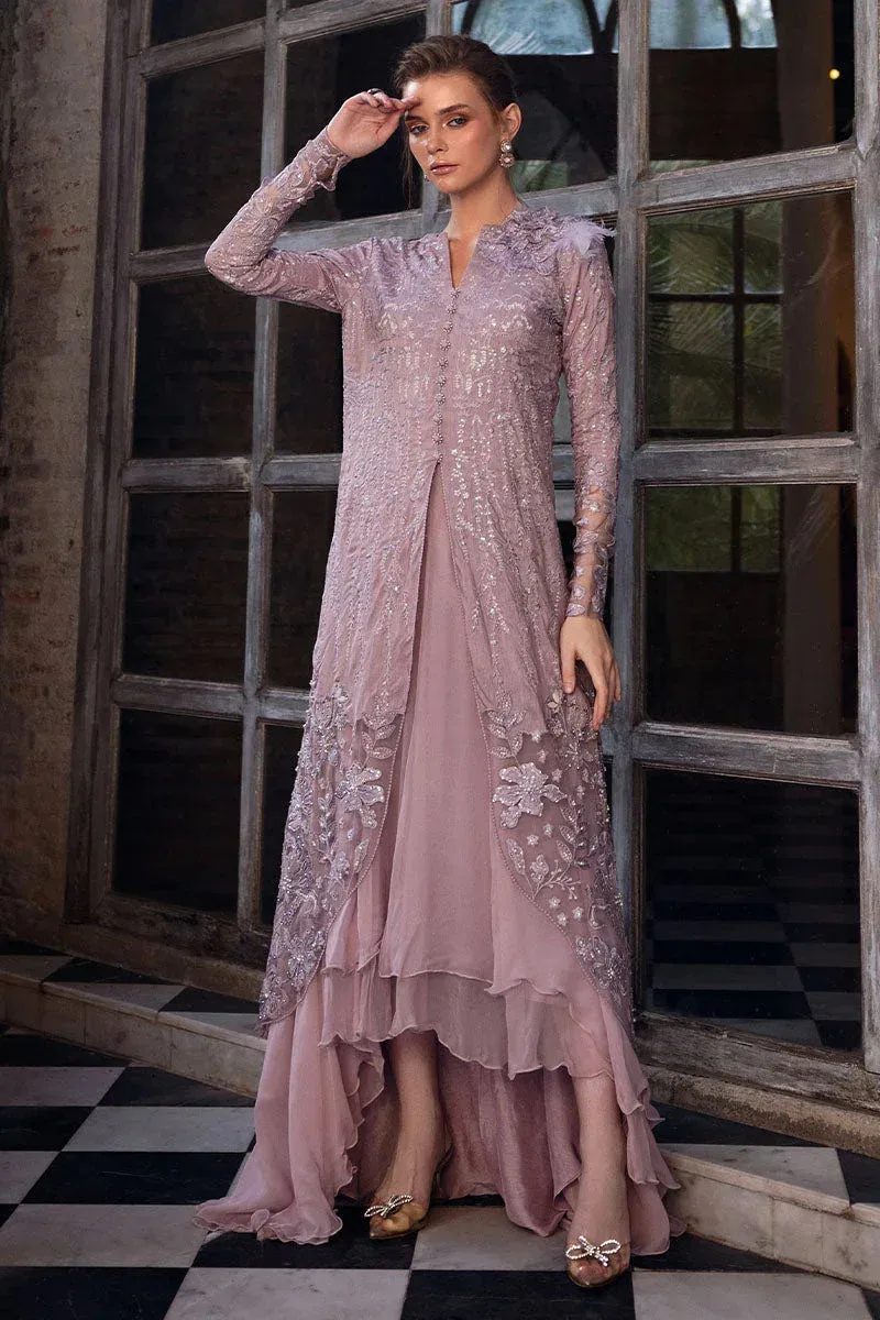 Mushq Fusion Pret Lilac Raw Silk – view 9 – Poshaq