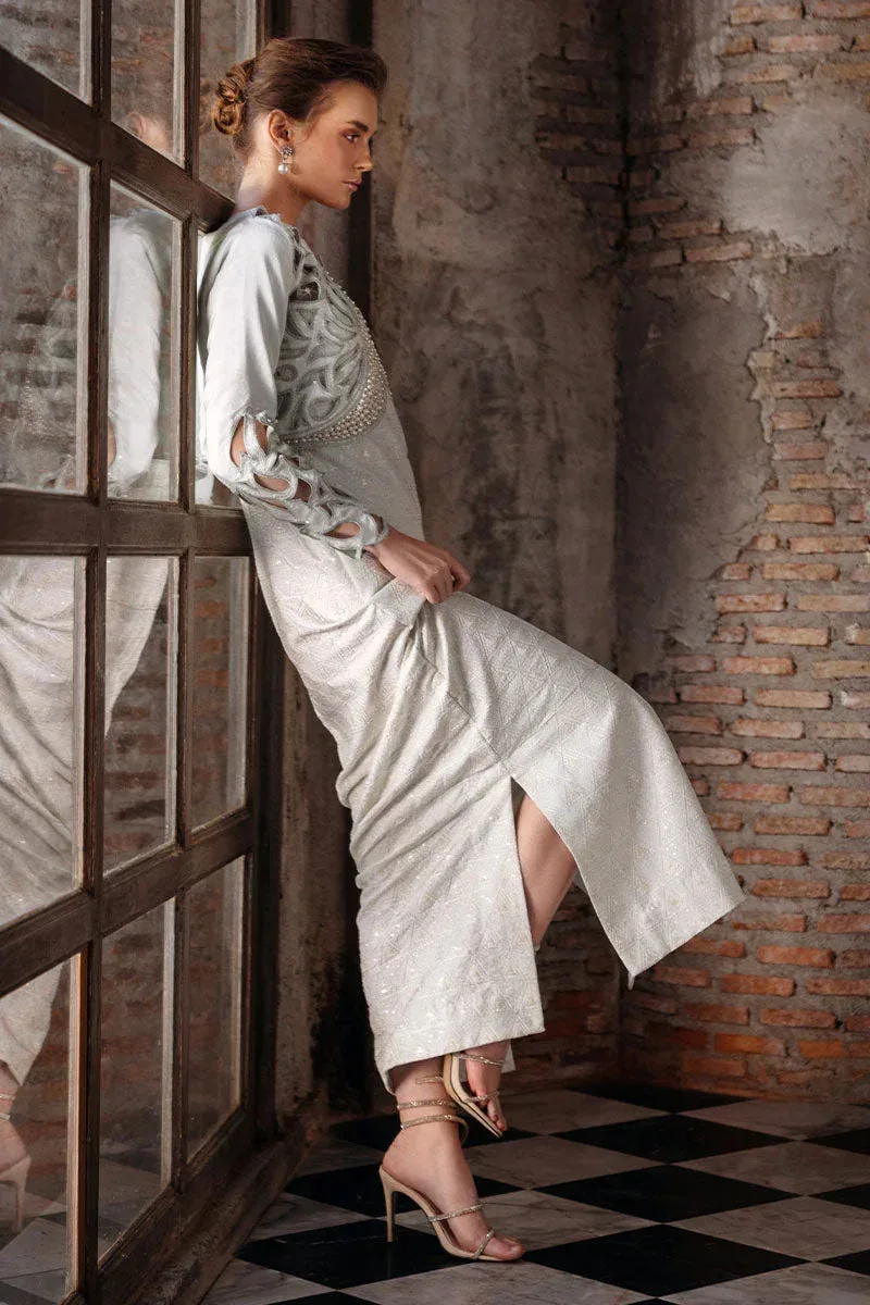 Mushq Fusion Pret Blue Raw Silk – view 8 – Poshaq