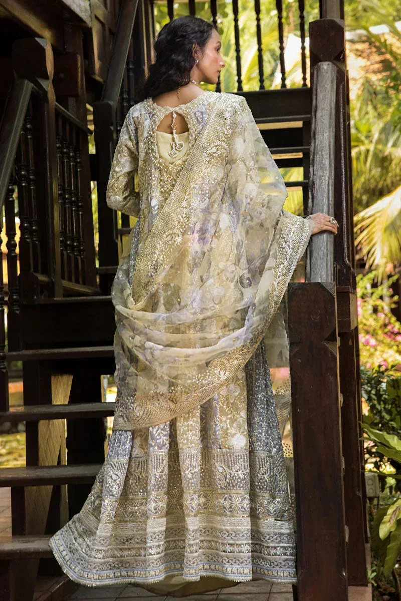 Mushq Roohi Luxury Collection Green Raw Silk – view 2 – Poshaq