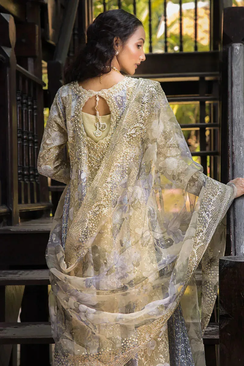Mushq Roohi Luxury Collection Green Raw Silk – view 4 – Poshaq