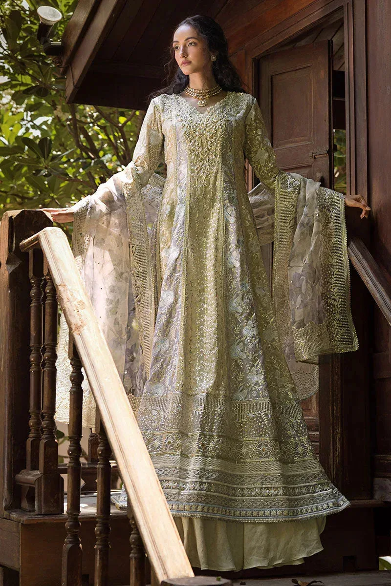 Mushq Roohi Luxury Collection Green Raw Silk – view 5 – Poshaq