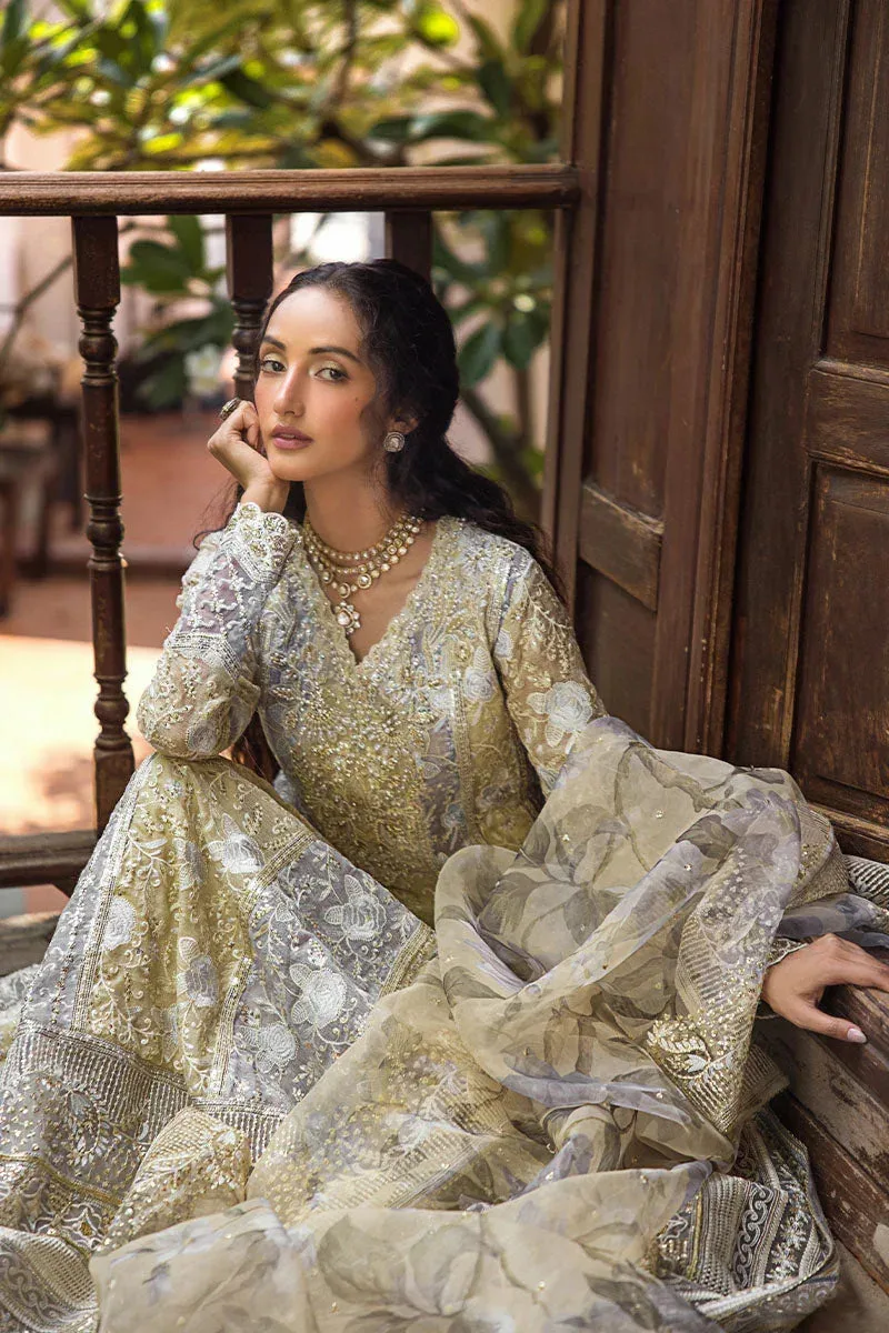 Mushq Roohi Luxury Collection Green Raw Silk – view 6 – Poshaq