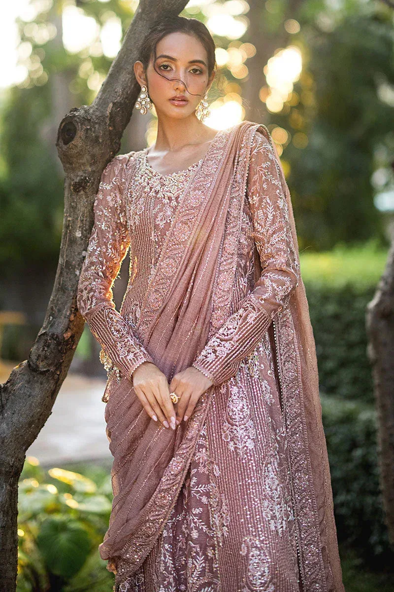 Mushq Roohi Luxury Collection Brown Raw Silk – view 6 – Poshaq