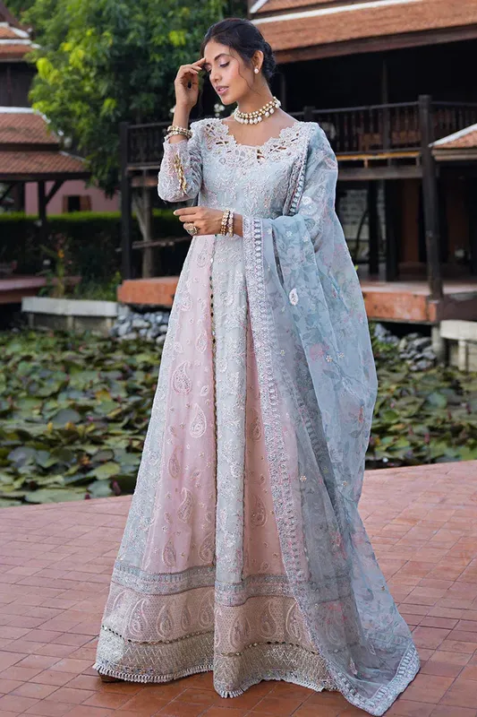 Mushq Roohi Luxury Collection Pink Cotton Silk – view 1 – Poshaq