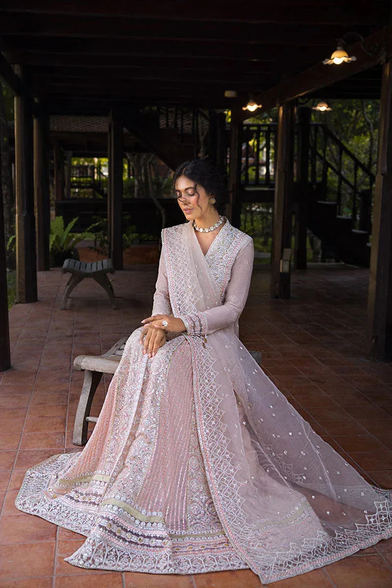 Mushq Roohi Luxury Collection Peach Cotton Silk – view 4 – Poshaq