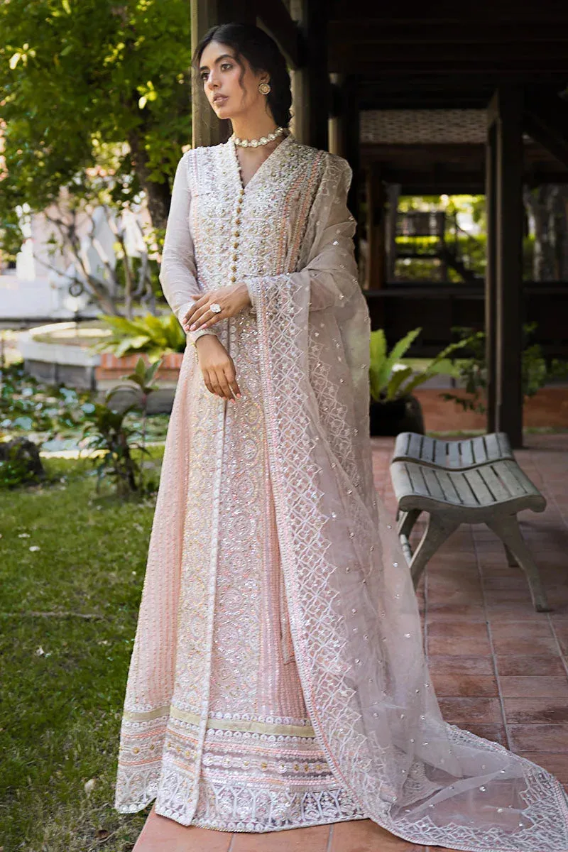 Mushq Roohi Luxury Collection Peach Cotton Silk – view 5 – Poshaq