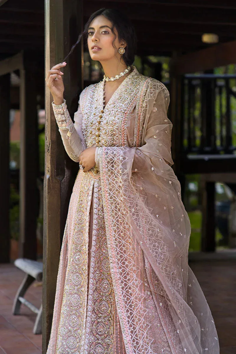 Mushq Roohi Luxury Collection Peach Cotton Silk – view 6 – Poshaq