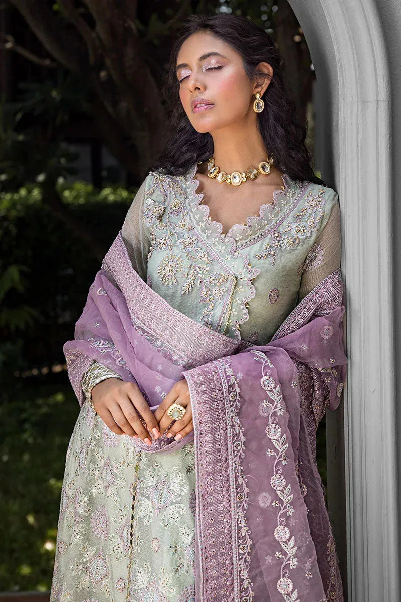 Mushq Roohi Luxury Collection Green Raw Silk – view 3 – Poshaq