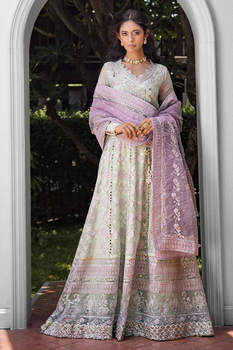 Mushq Roohi Luxury Collection Green Raw Silk – view 4 – Poshaq