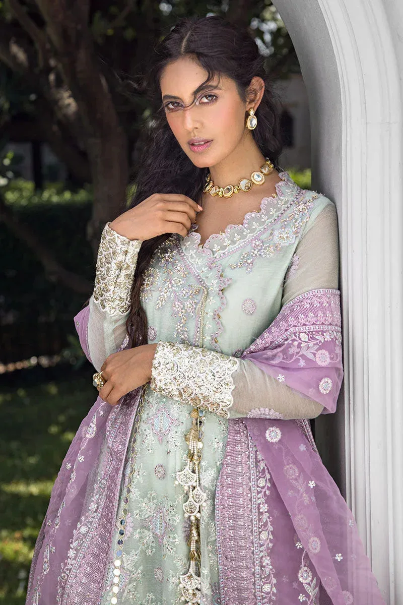 Mushq Roohi Luxury Collection Green Raw Silk – view 6 – Poshaq