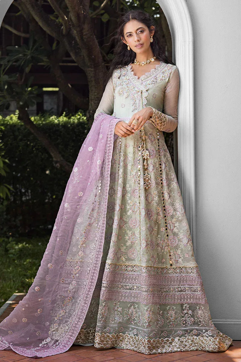 Mushq Roohi Luxury Collection Green Raw Silk – view 7 – Poshaq