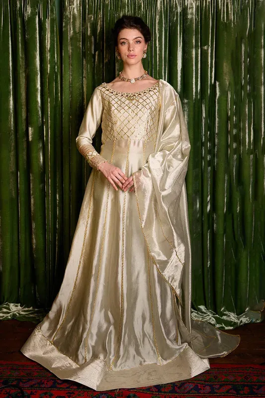 Mushq Chandni Gota Love It Raw Silk – view 1 – Poshaq