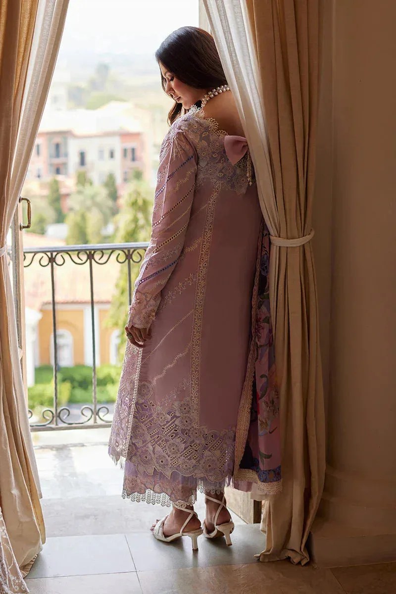 Mushq Te Amo Luxury Lawn 24 Lavender Organza – view 3 – Poshaq