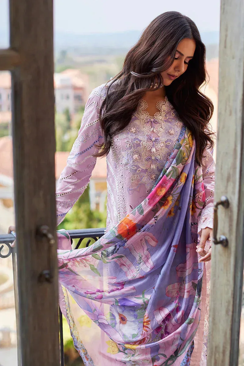 Mushq Te Amo Luxury Lawn 24 Lavender Organza – view 5 – Poshaq