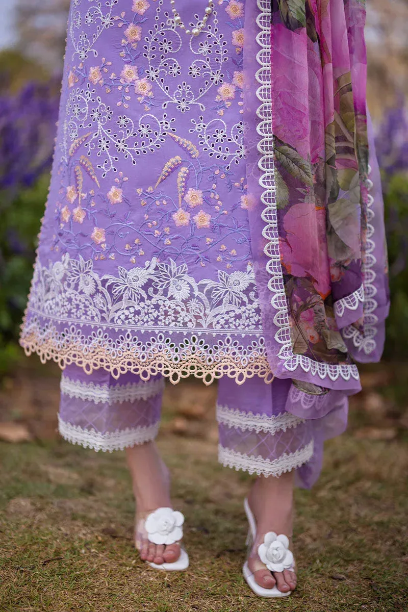 Mushq Hemline The Secret Garden Lavender Chiffon – view 3 – Poshaq