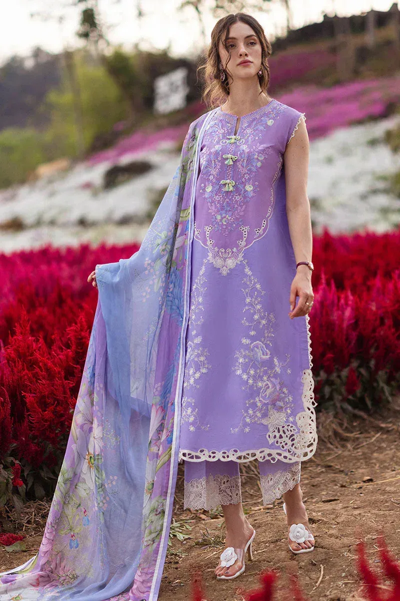 Mushq Hemline The Secret Garden Lavender Silk – view 4 – Poshaq